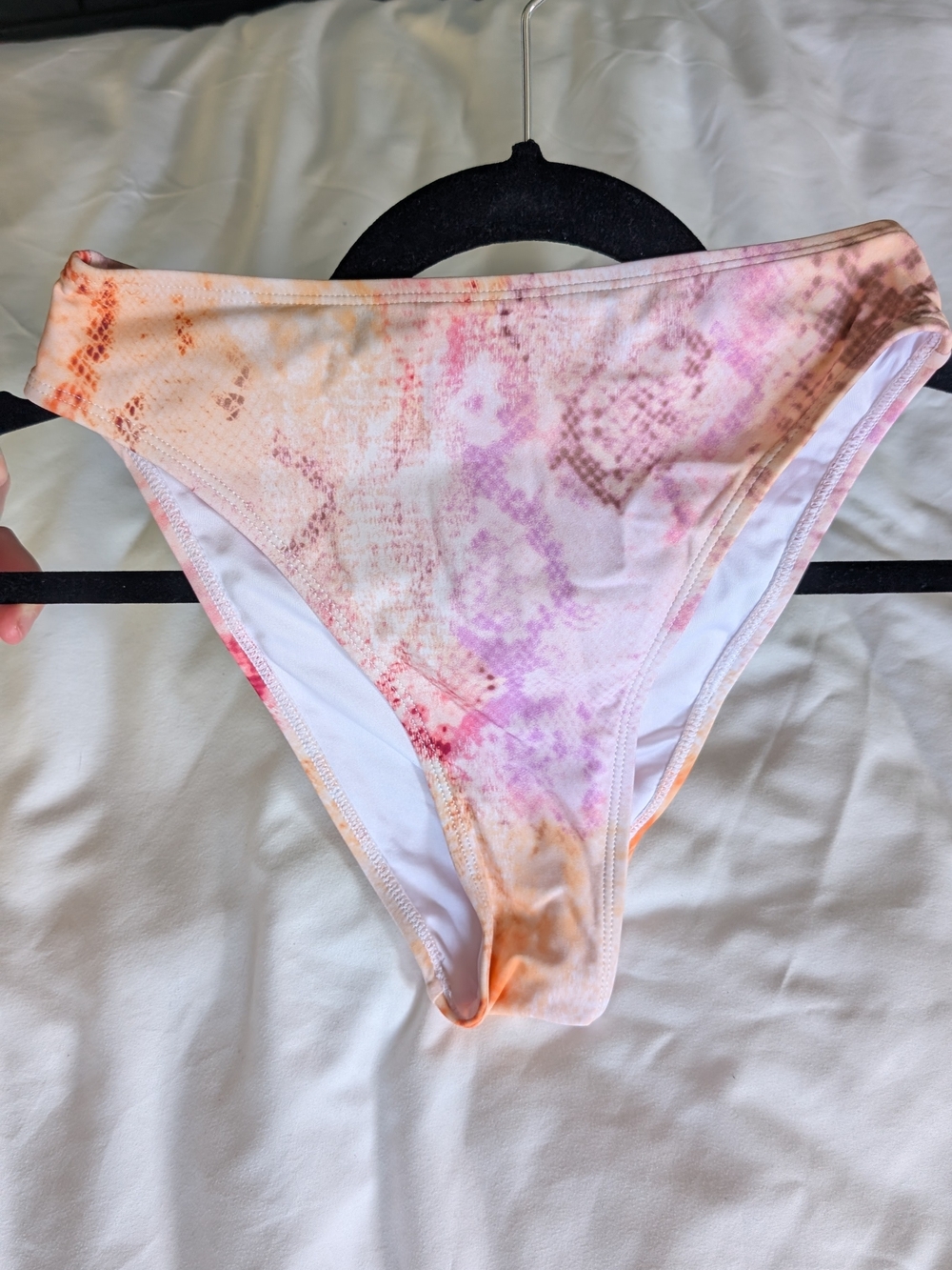2/$25 Cupshe Pastel Tie-Dye Bikini Set | Ring Detail | Size Small - Picture 8 of 9